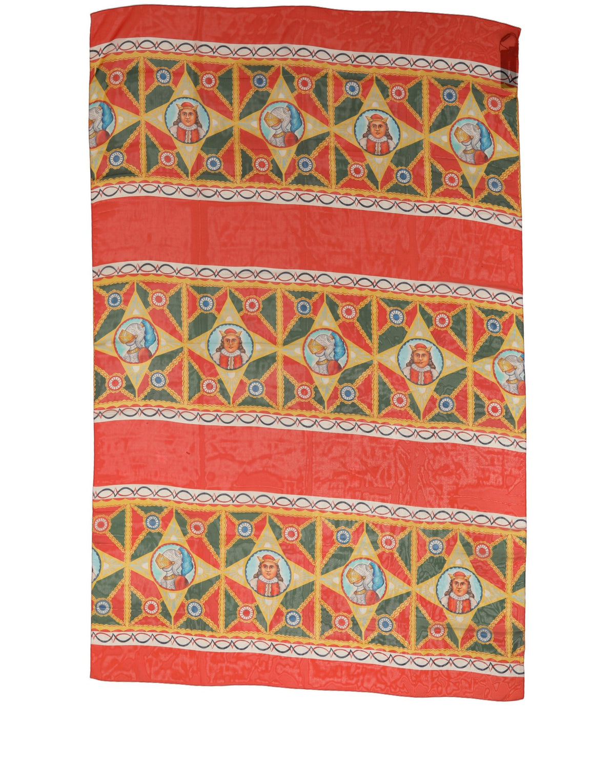 Dolce & Gabbana Stola Multicolore in Seta 200 × 120 cm