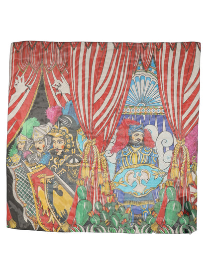 Dolce & Gabbana Mehrfarbiges Seidenfoulard 105 × 105 cm
