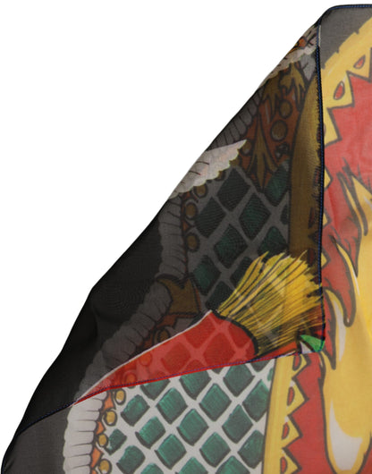 Dolce & Gabbana Mehrfarbiges Seidenfoulard 105 × 105 cm