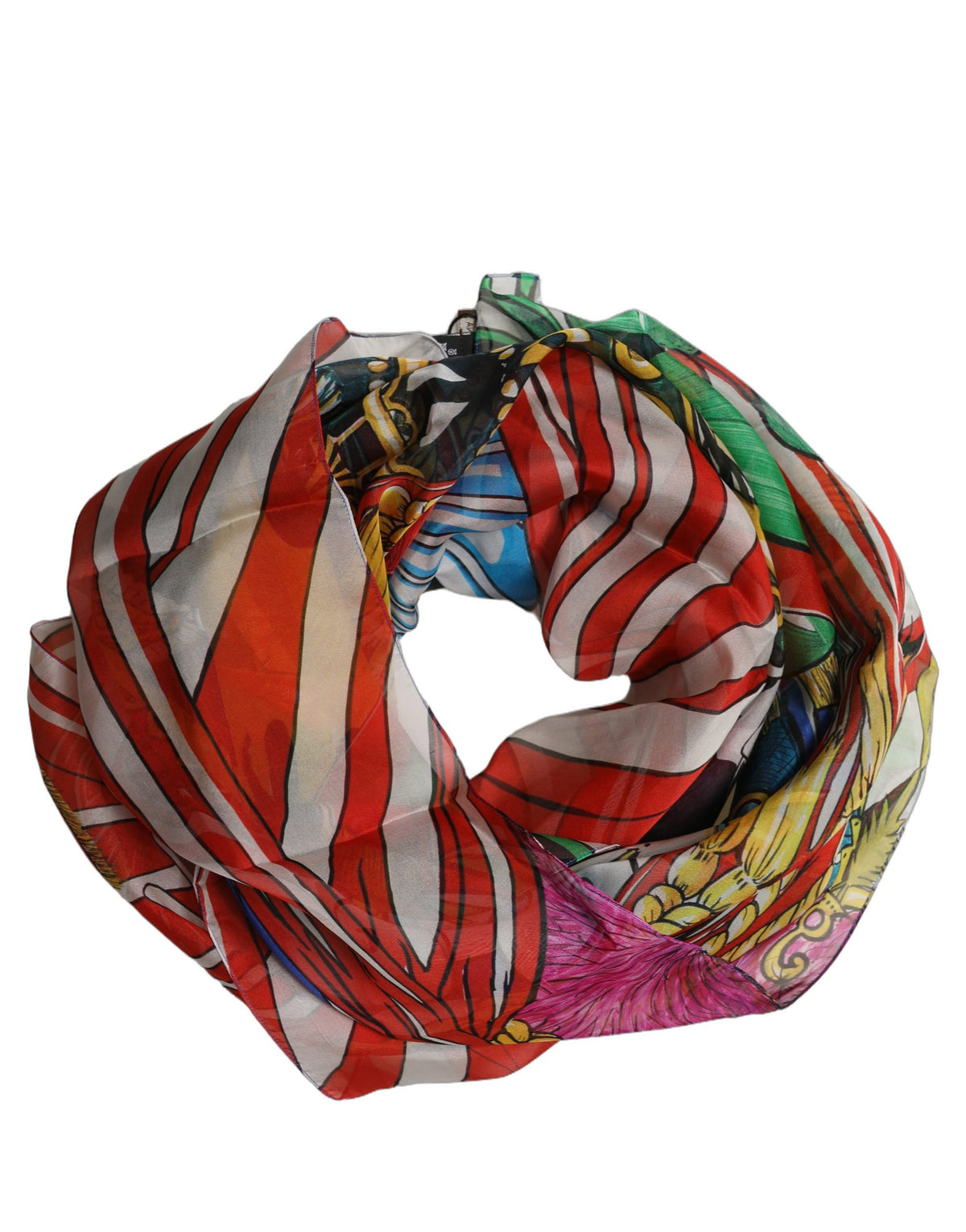 Dolce & Gabbana Mehrfarbiges Seidenfoulard 105 × 105 cm