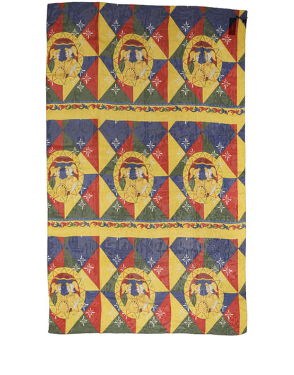 Dolce & Gabbana Stola Multicolore in Seta 200 × 120 cm