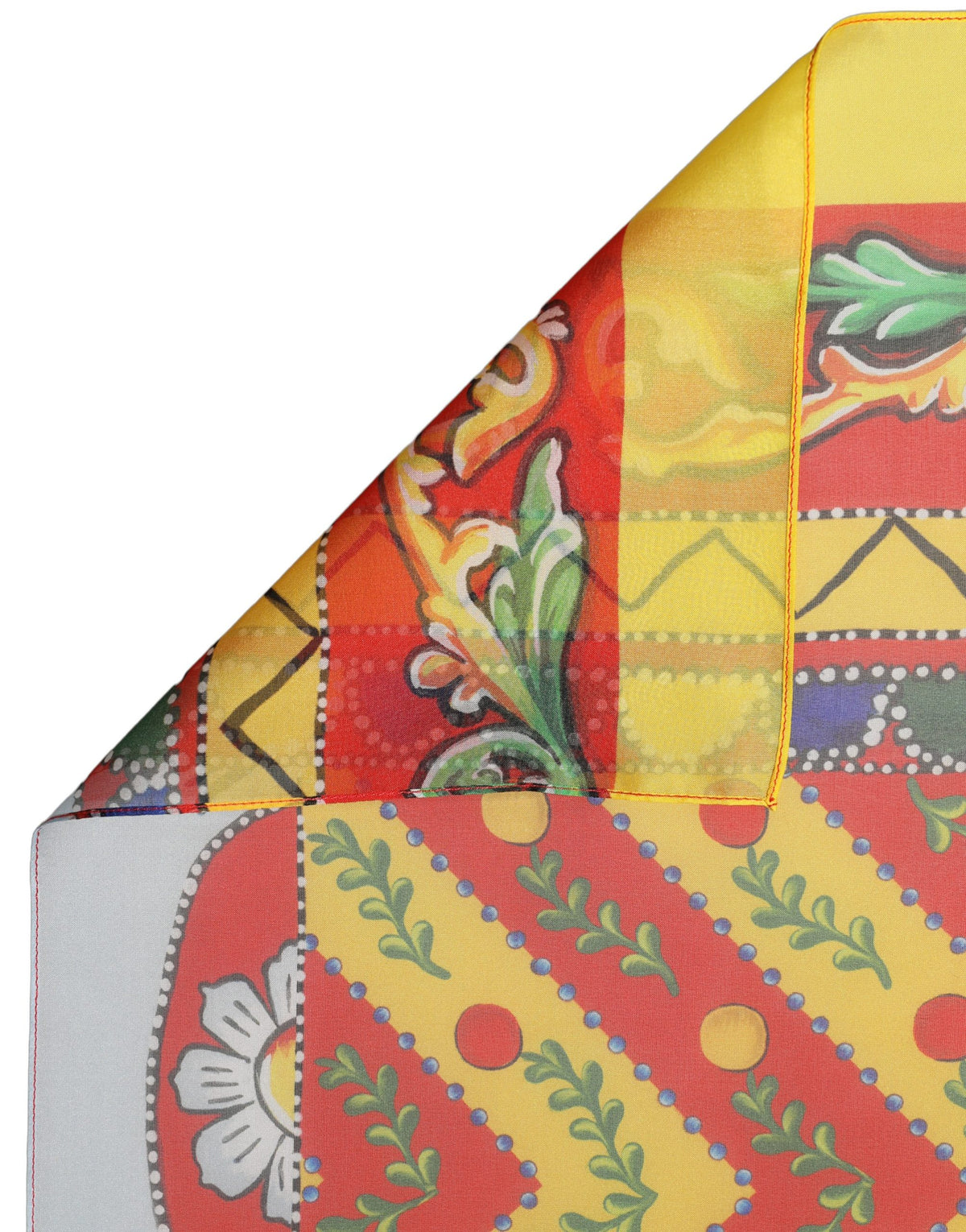 Dolce & Gabbana Foulard Multicolore in Seta 120 × 120 cm