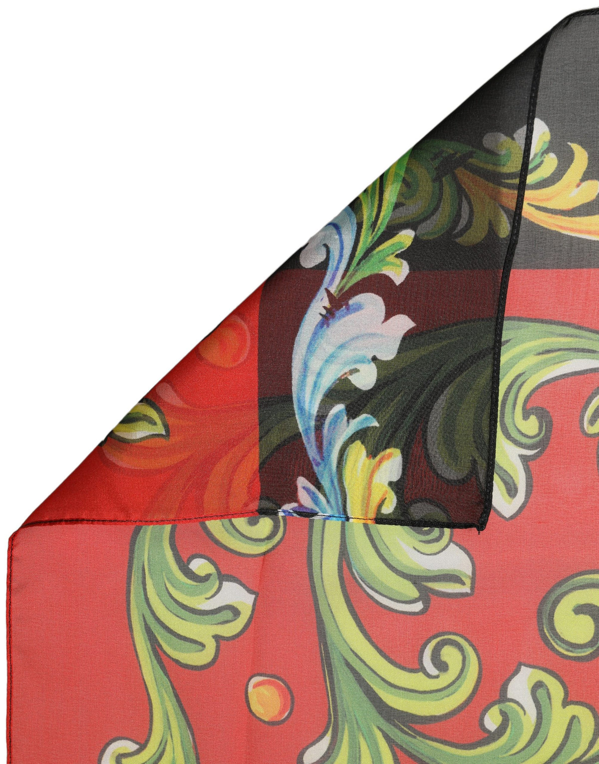Dolce & Gabbana Foulard Multicolore in Seta 140 × 140 cm
