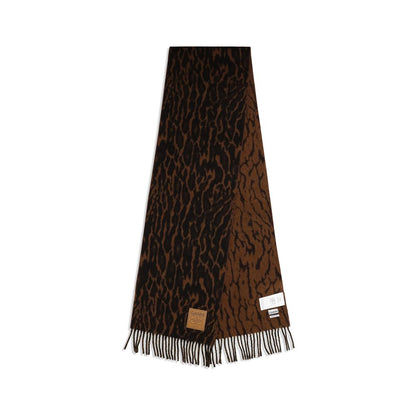 Ganni Brown Wool Scarf