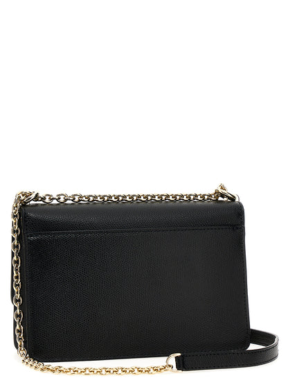 Furla 1927 Mini Black Leather Crossbody Bag