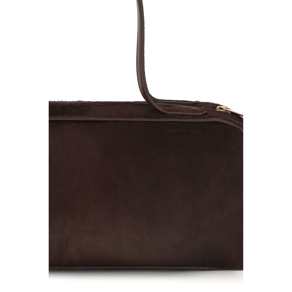 Borsa a tracolla Khaite in pelle di vitello bordeaux
