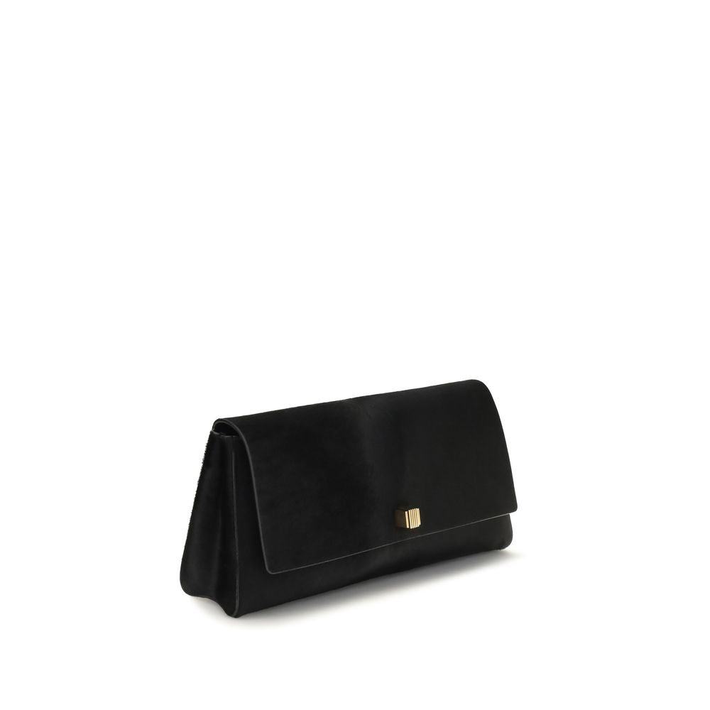 Khaite Schwarze Kalbsleder Clutch