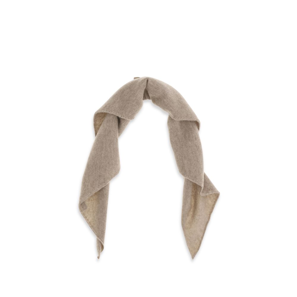 Sciarpa in cashmere beige Brunello Cucinelli