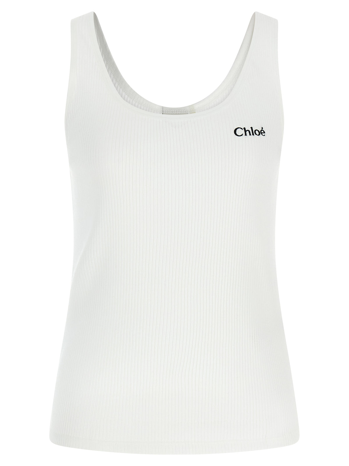 Canotta in cotone bianco Chloé