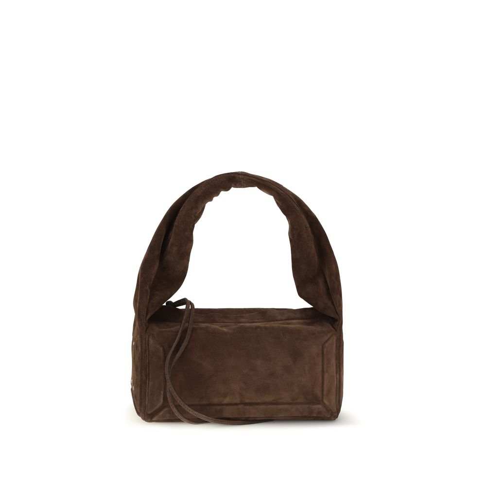 Borsa a tracolla Maison Margiela in pelle di vitello marrone