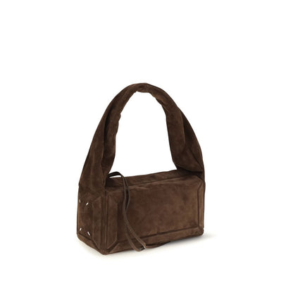 Borsa a tracolla Maison Margiela in pelle di vitello marrone