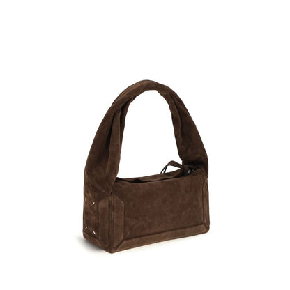 Borsa a tracolla Maison Margiela in pelle di vitello marrone