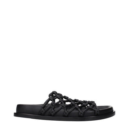 Jil Sander Black Leather Slip-Ons