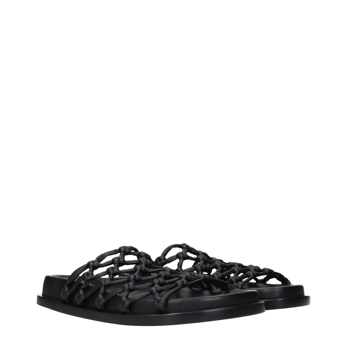 Jil Sander Black Leather Slip-Ons