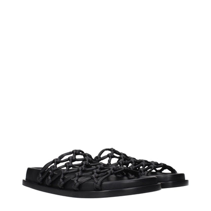 Jil Sander Black Leather Slip-Ons
