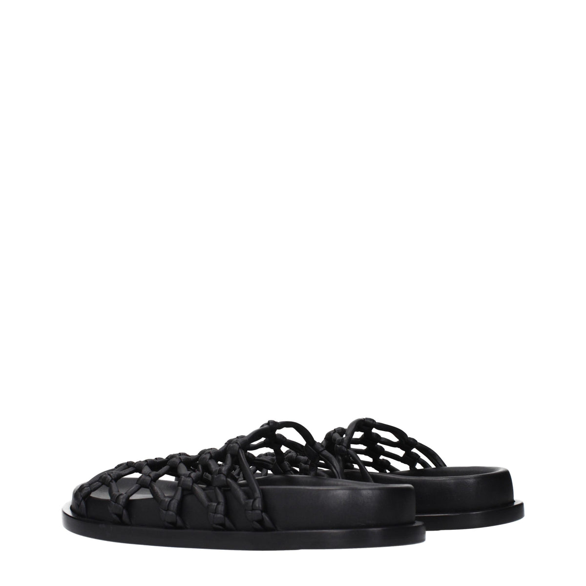 Jil Sander Black Leather Slip-Ons