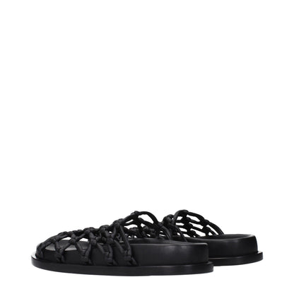 Jil Sander Black Leather Slip-Ons