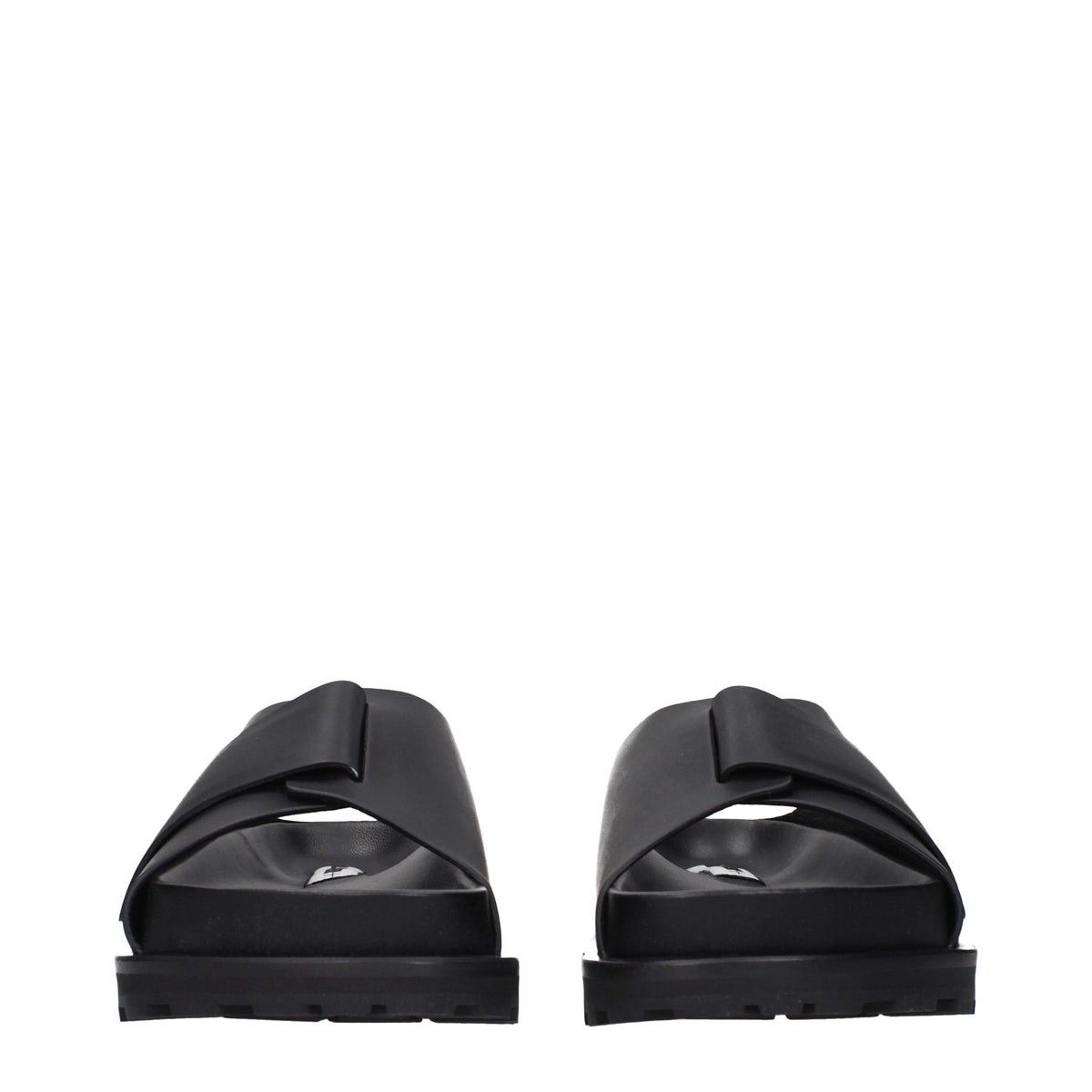 Jil Sander Black Leather Slip-Ons