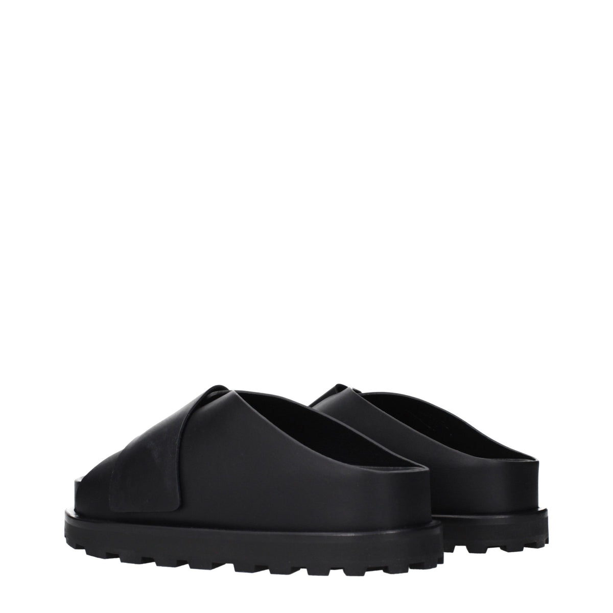 Jil Sander Black Leather Slip-Ons
