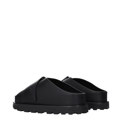 Jil Sander Black Leather Slip-Ons