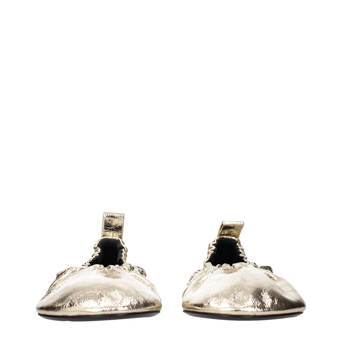 Ballerine in pelle dorata Jil Sander