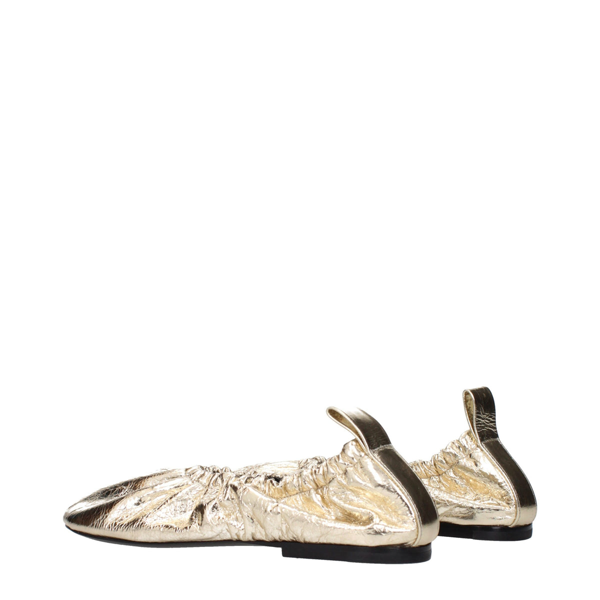 Ballerine in pelle dorata Jil Sander