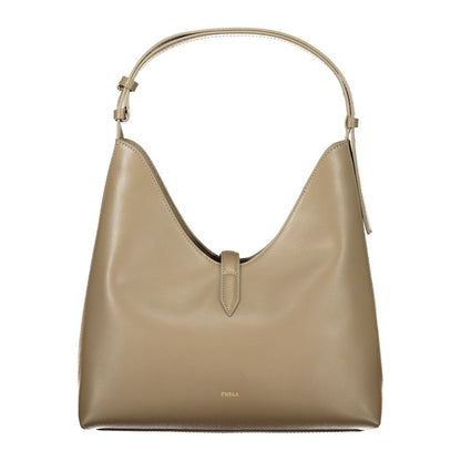 Furla Grüne Lederhandtasche