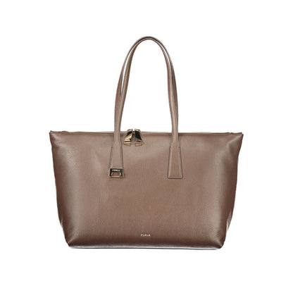 Borsa a mano Furla in pelle marrone