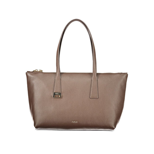 Furla Braune Lederhandtasche