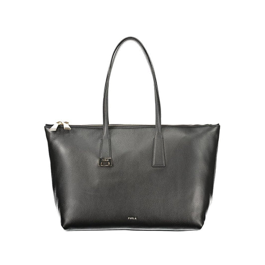 Furla Schwarze Lederhandtasche
