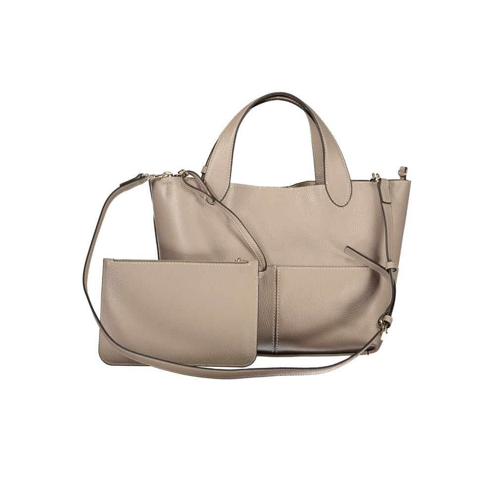 Furla Handtasche aus Leder in Grau