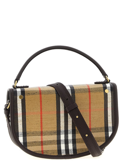 Borsa a tracolla Burberry in cotone multicolore