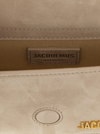 Borsa a mano Jacquemus in pelle di vitello beige