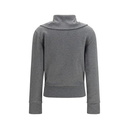 Balenciaga Grey Fitted Zip-Up Hoodie