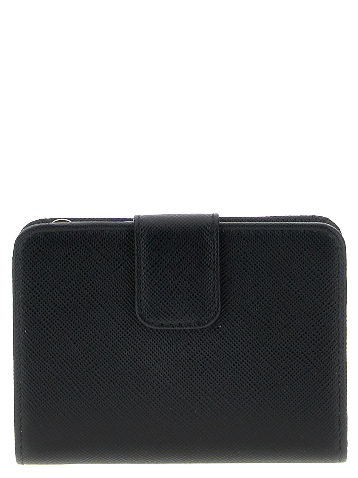Prada Schwarzes Saffiano-Leder-Kartenetui