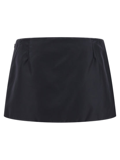 Miu Miu Langer gonna in recyceltem poliammide in blu