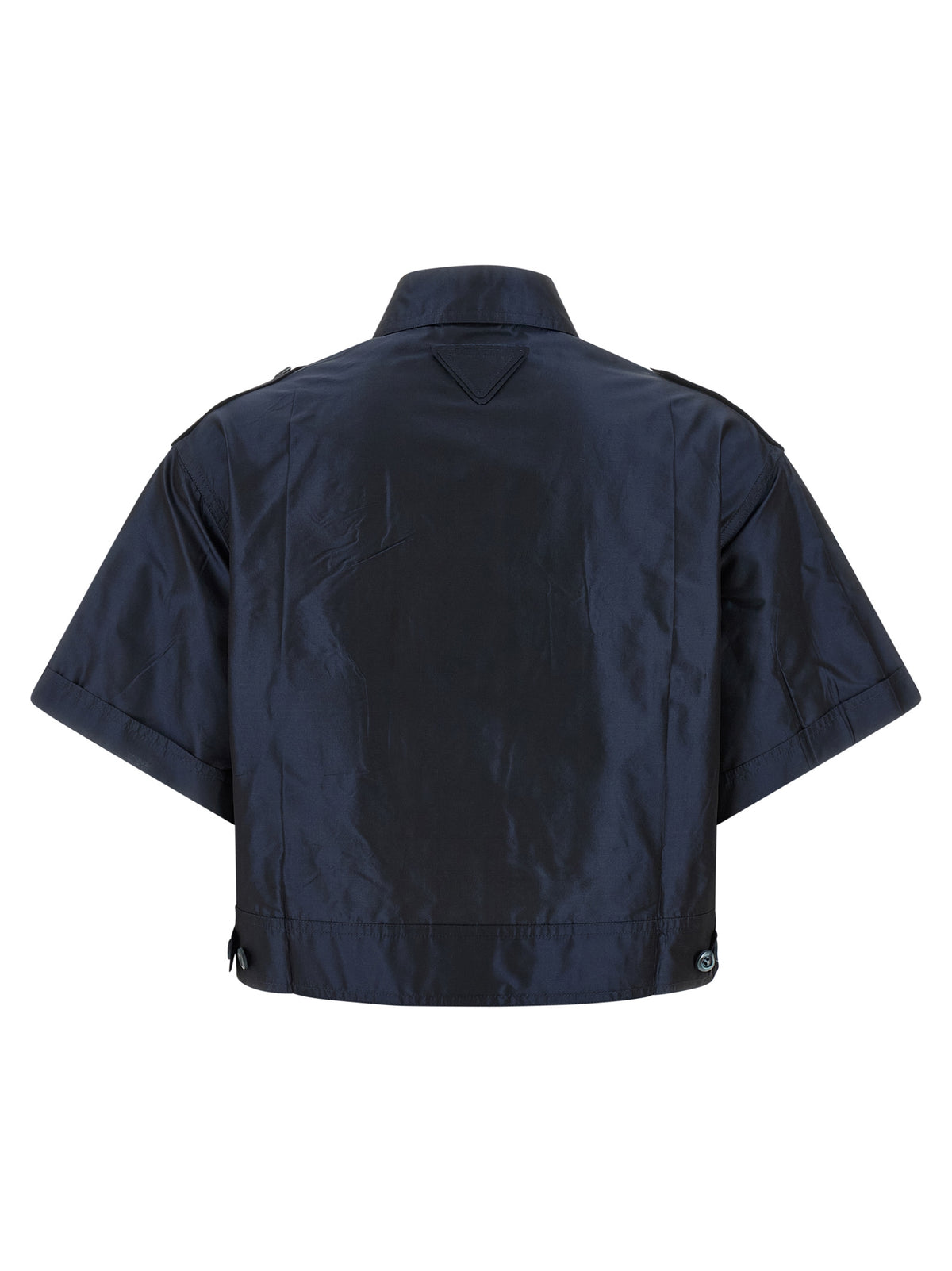 Camicetta Prada in seta blu