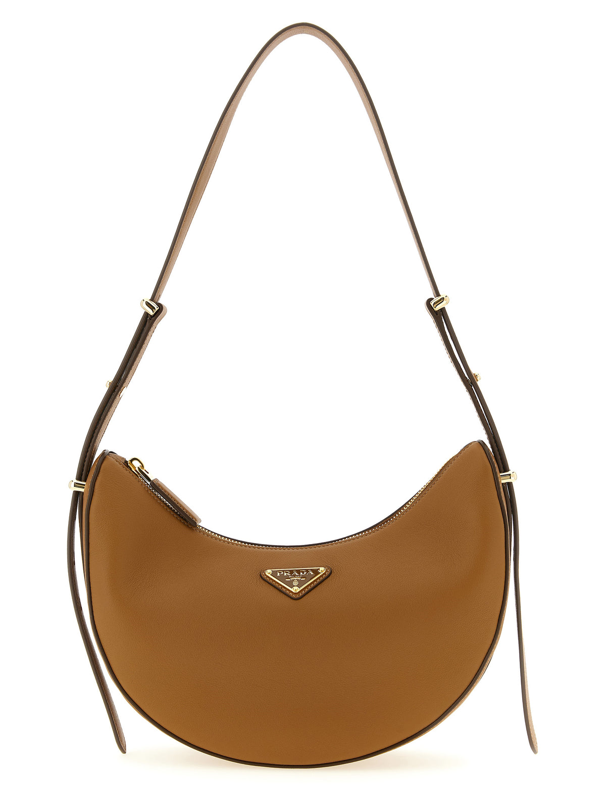 Prada Brown Calfskin Women's Crossbody Bag