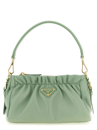 Prada Schultertasche aus zweifarbigem Lammleder