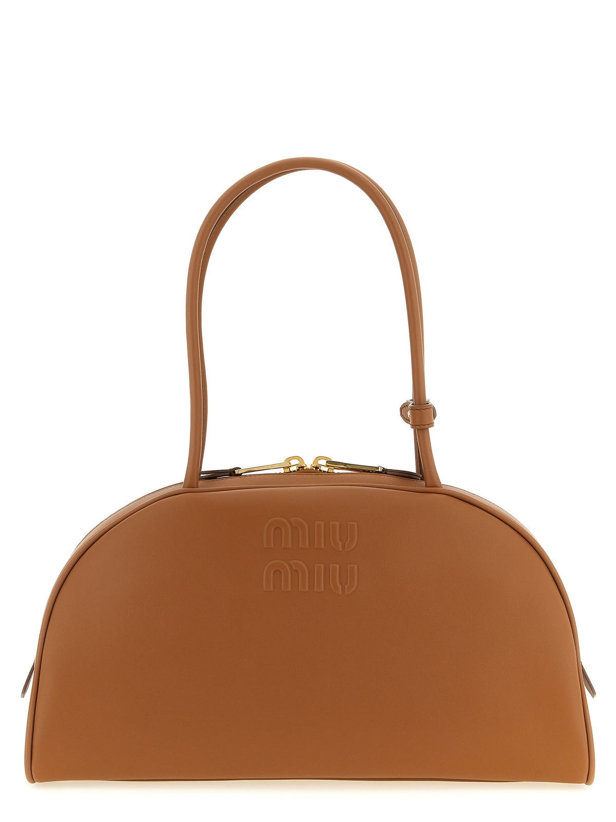 Miu Miu Braune Crossbody-Tasche aus Kalbsleder