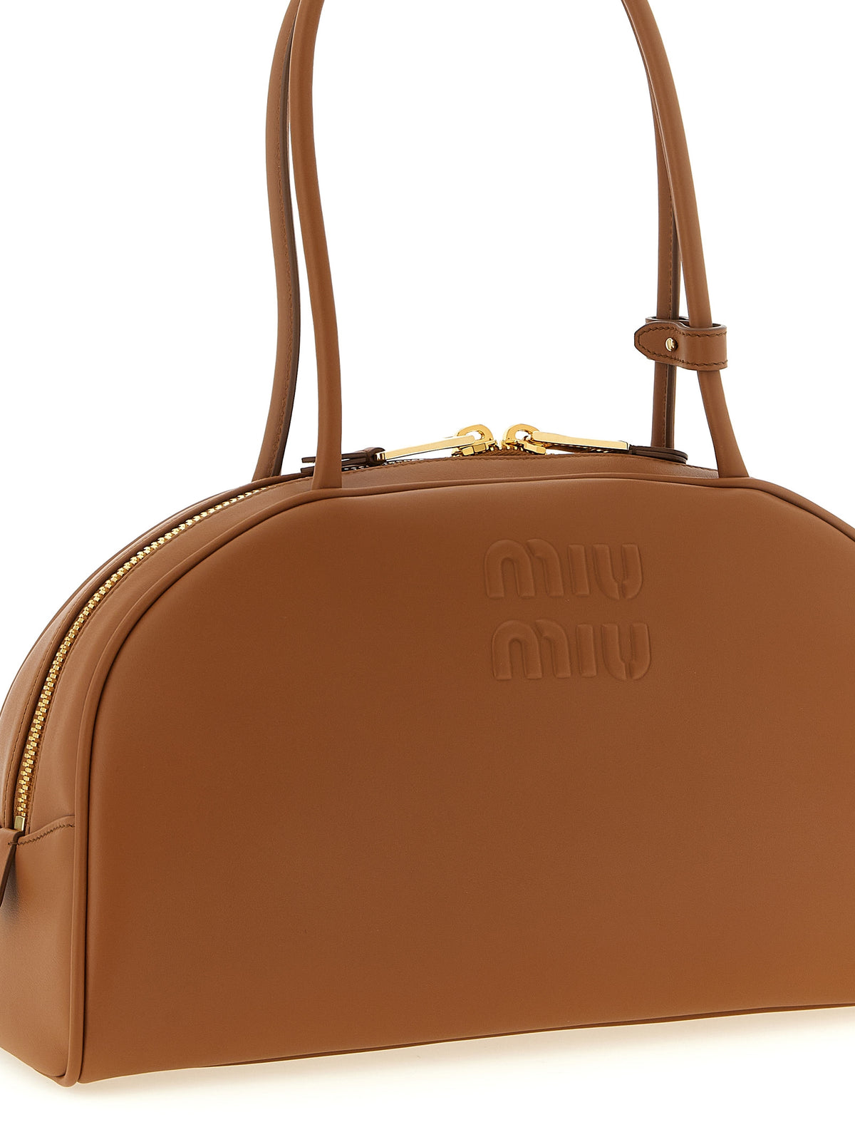 Miu Miu Braune Crossbody-Tasche aus Kalbsleder