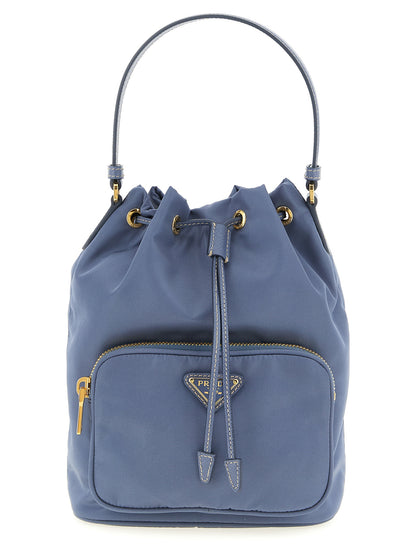 Prada Blaue Handtasche aus recyceltem Polyamid