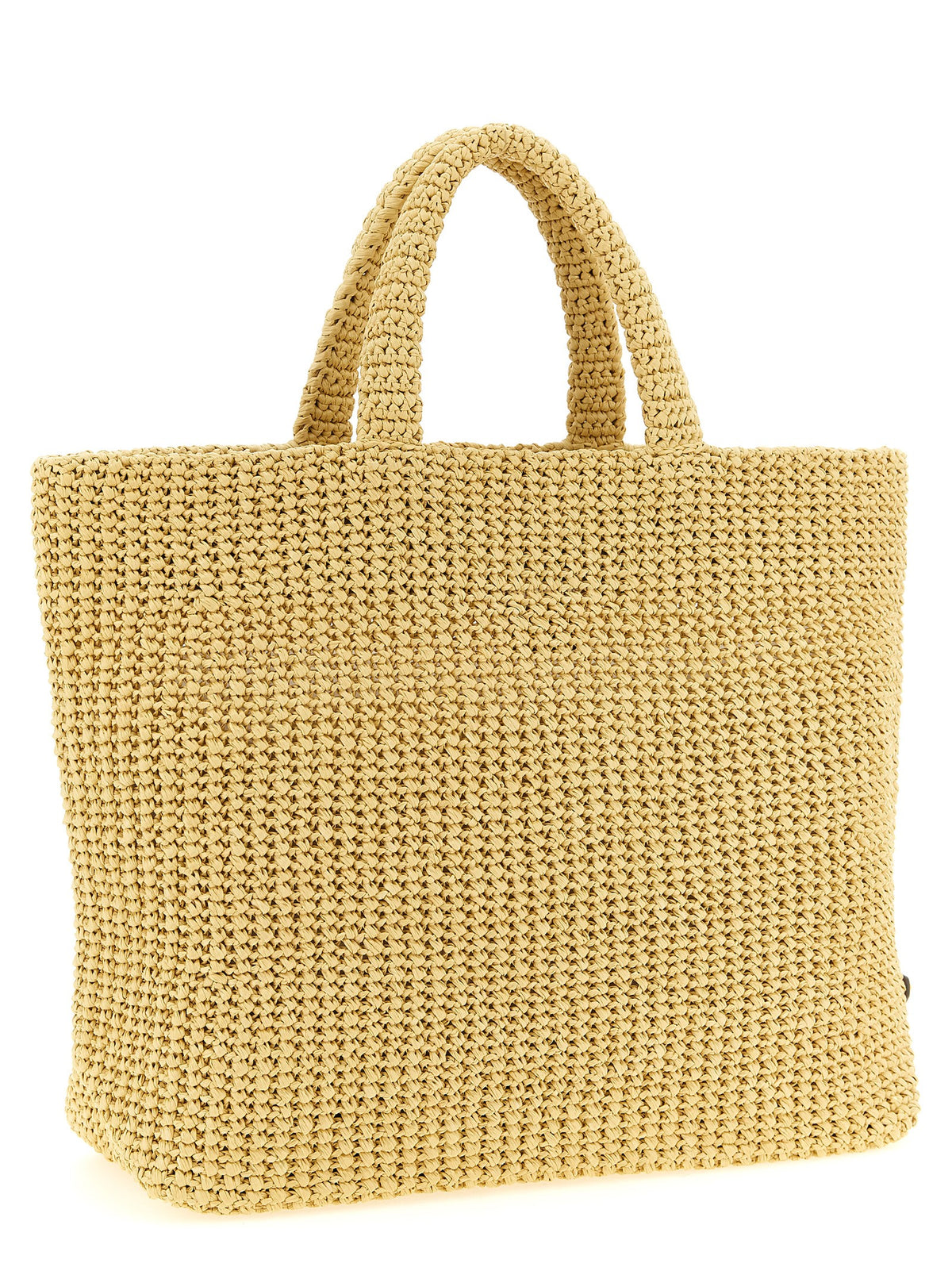Prada Beige Raffia Shopper