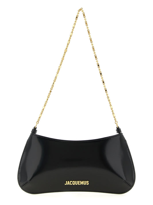 Jacquemus Schwarze Kalbsleder-Schultertasche