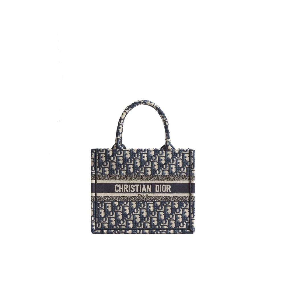 Borsa Dior in cotone blu
