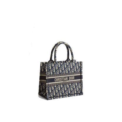Borsa Dior in cotone blu