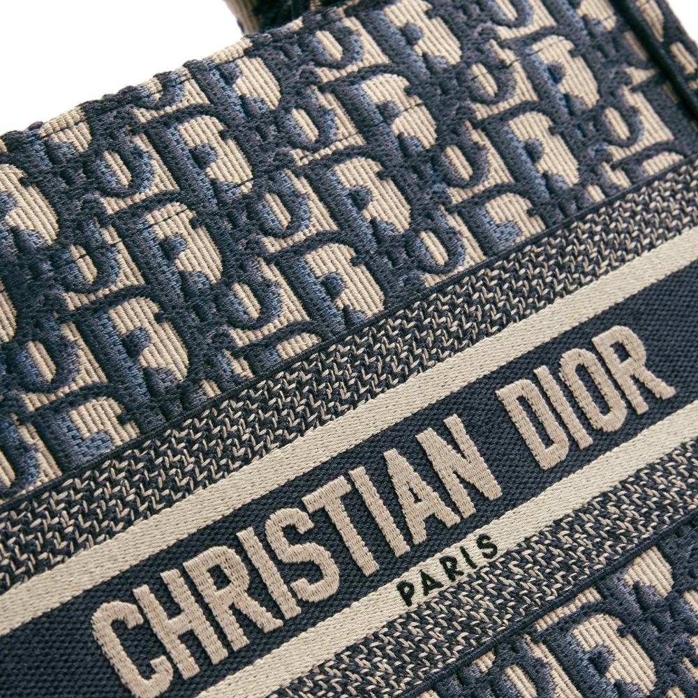 Borsa Dior in cotone blu