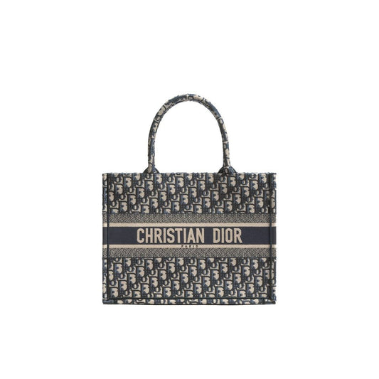 Borsa Dior in cotone blu