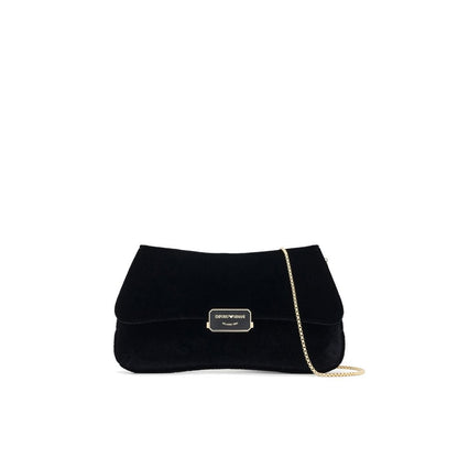 Emporio Armani Schwarze Clutch aus Polyester