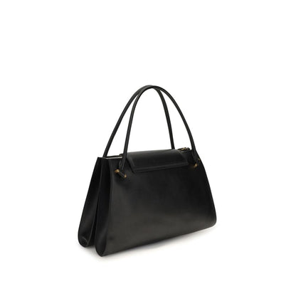 Borsa a tracolla Versace in pelle di vitello nera